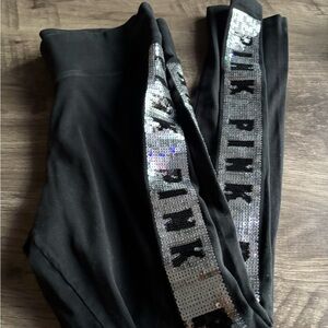 Black Sequin Leggings